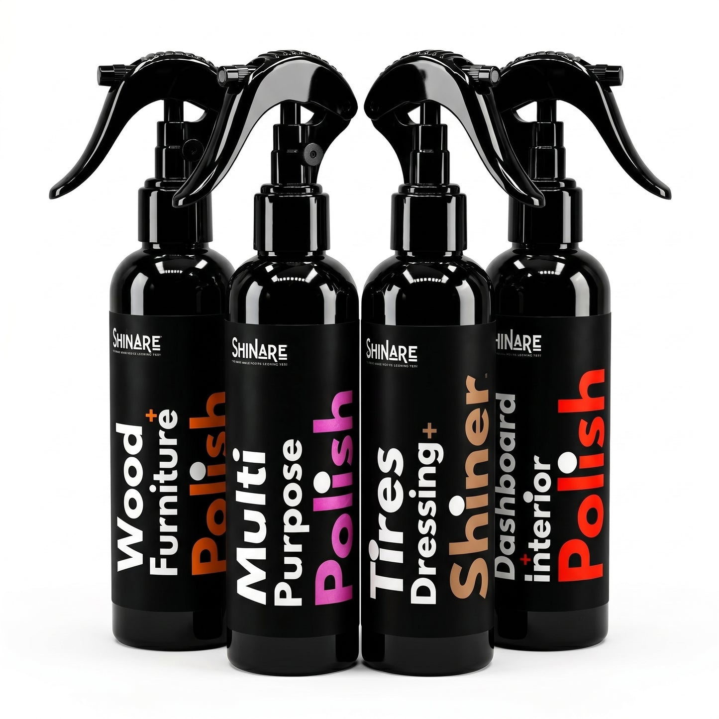 Pack of 4 Polishes With 4 Kits | 250ml Each | Shinare