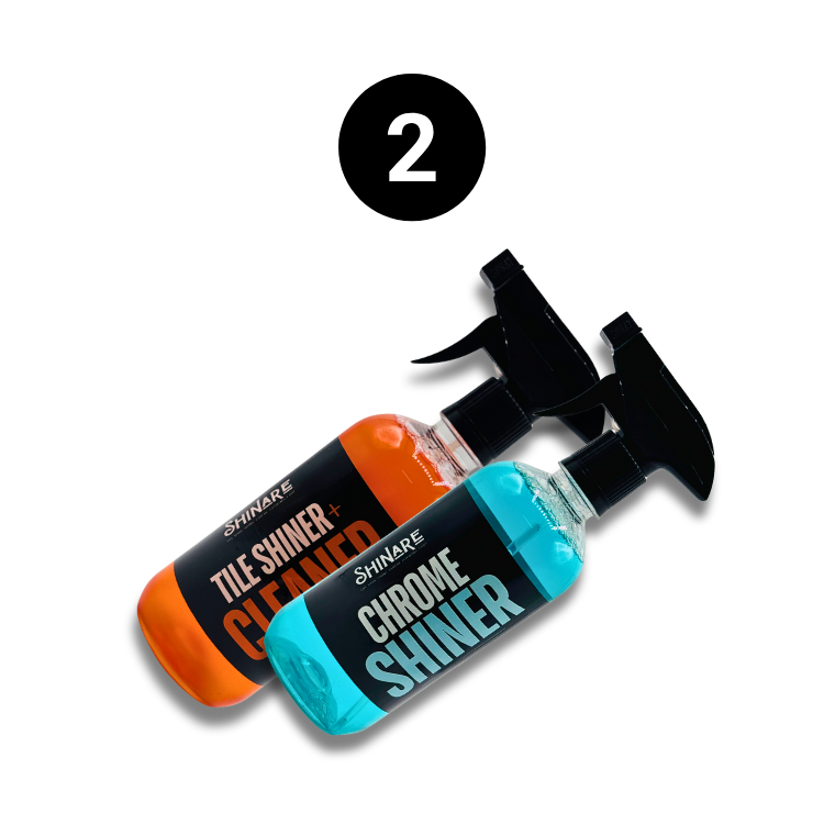 Shinare Tile Cleaner & Chrome Shiner | Bundle Pack