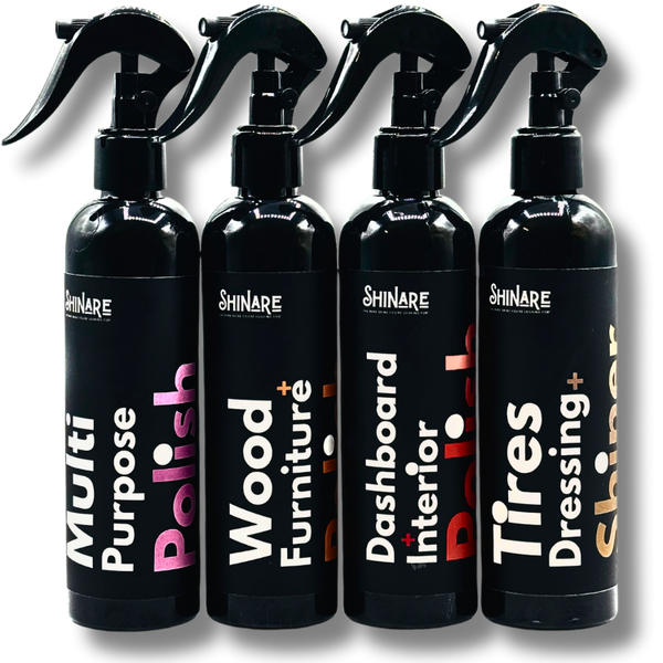 Pack of 4 Polishes With 4 Kits | 250ml Each | Shinare