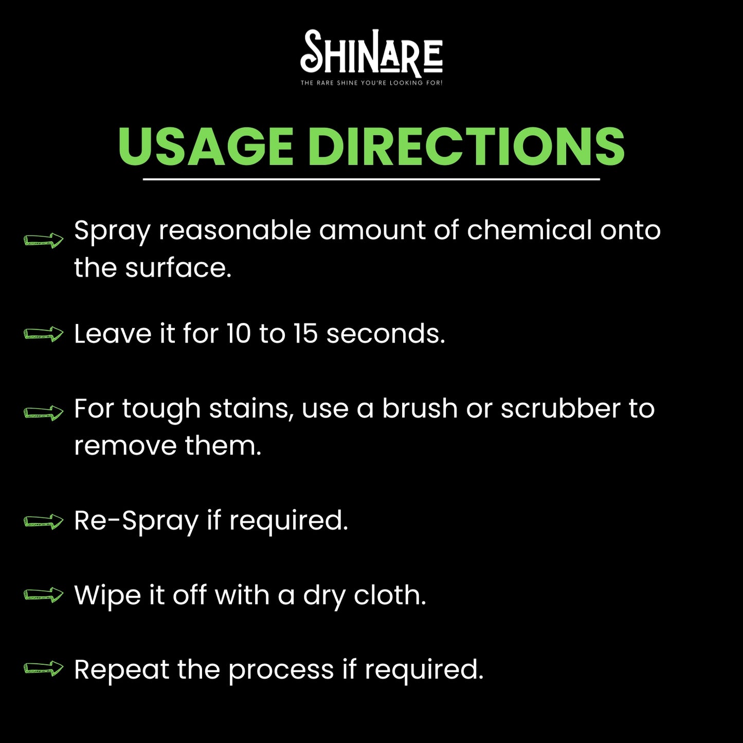 Stain and Rust Remover with Kit 500ml | Shinare