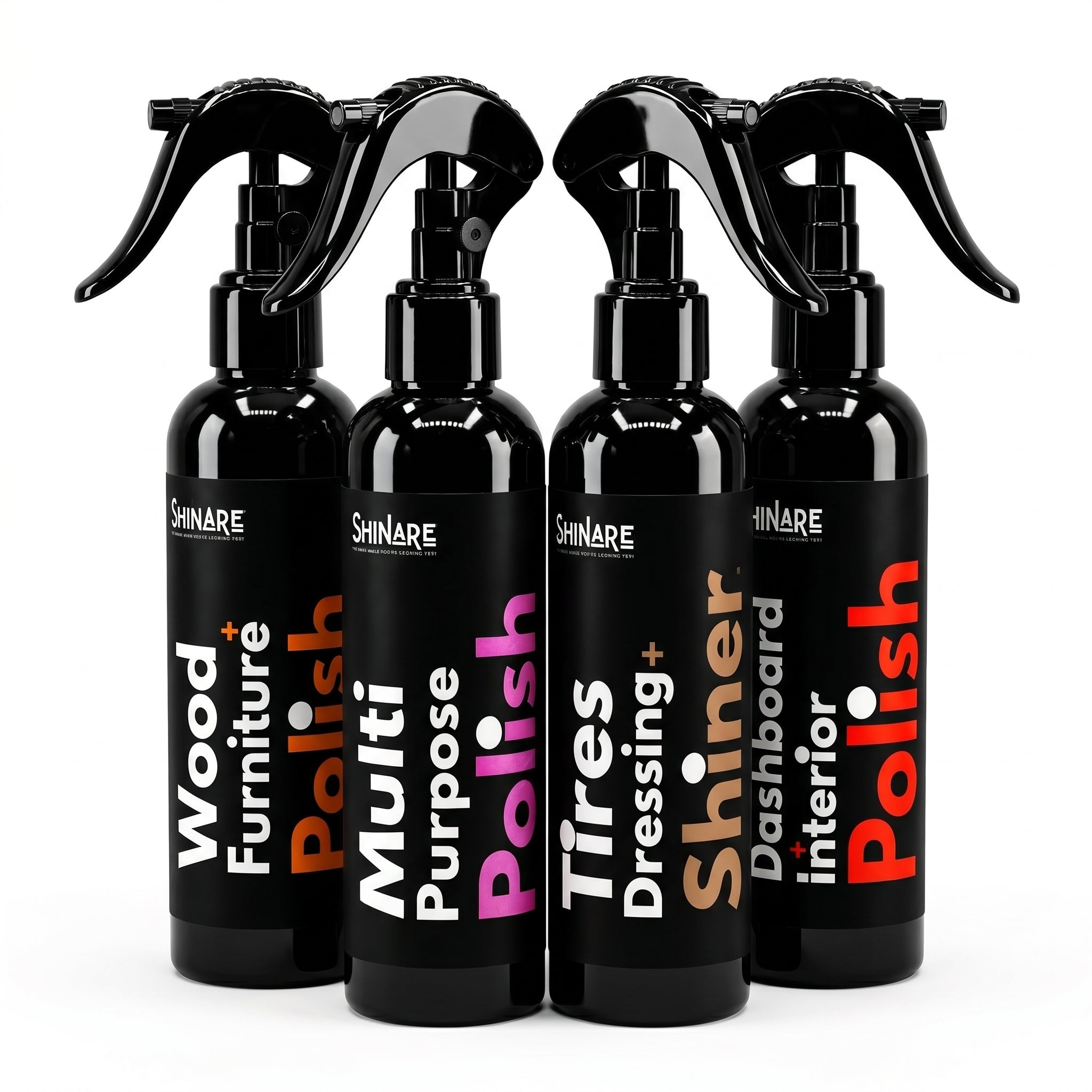 Pack of 4 Polishes With 4 Kits | 250ml Each | Shinare